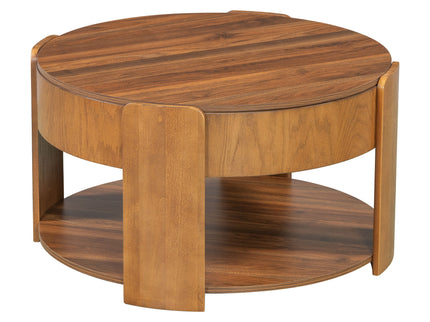 Round Lift Top Coffee Table With Hidden Storage