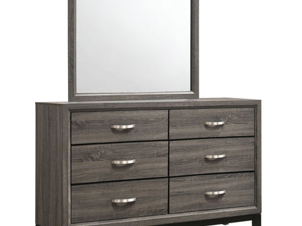 Cabrillo - 6 Drawer Dresser With Mirror - Gray