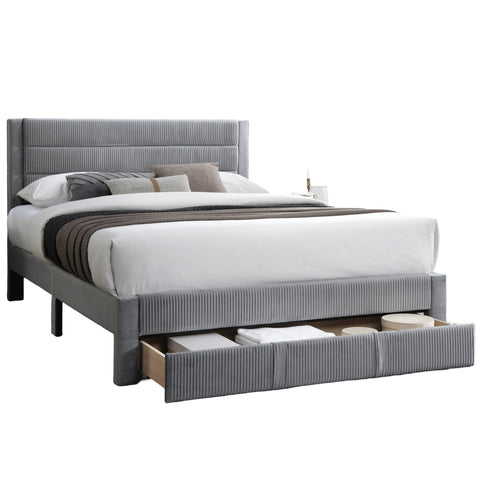 Contemporary Bed With Storage Drawer