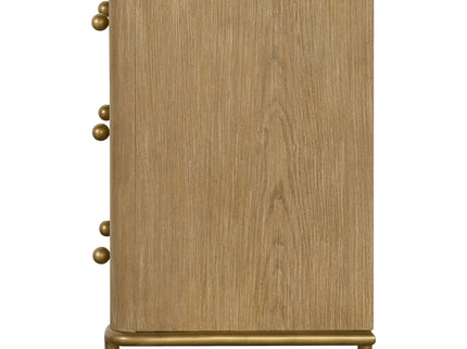 3 Drawer Nightstand With USB Ports - Brown