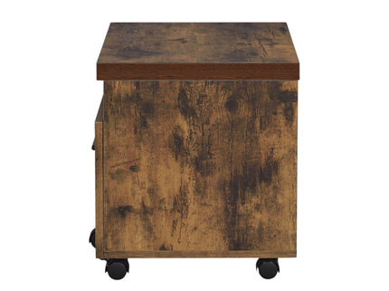 Bob - File Cabinet - Weathered Oak / Black