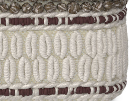 Grady - Handcrafted Square Pouf