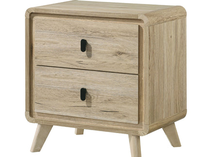 Nightstand & 2 Drawers - Beige