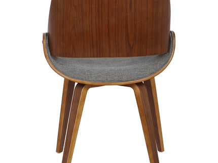 Fabrizzi - Mid-Century Modern Dining / Chair (Set of 2) - Walnut / Gray