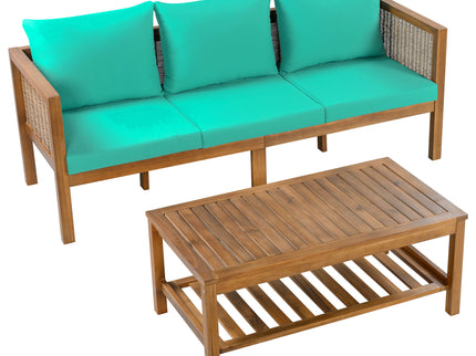 Patio Set Outdoor With Coffee Table And Cushions