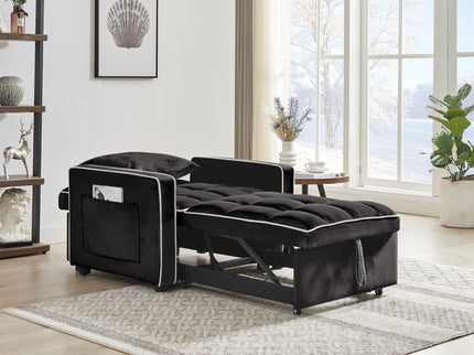 Modern 3 In 1 Sofa Bed Chair, Adjustable Recliner