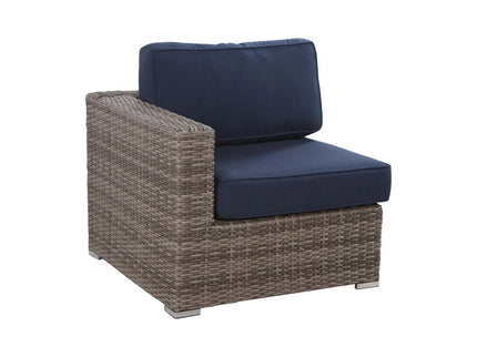 Right Left Sectional 1 Patio Chair With Cushions - Multicolor