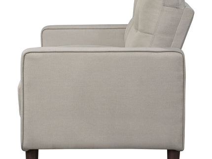 Harvey - Tufted Loveseat With Track Arm Design