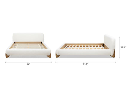 Alpine - Puffy Modern Platform Bed