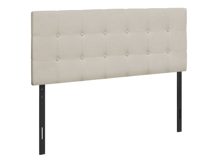 Full Size, Bed Headboard Only Upholstered, Transitional - Beige