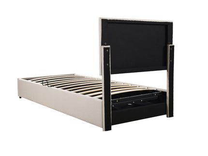 Upholstered Platform Bed With A Hydraulic Storage System