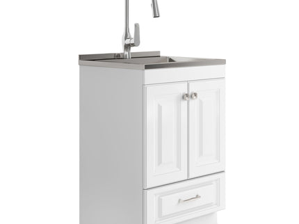 Lawrence - Laundry Cabinet With Faucet And Stainless Steel Sink