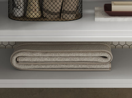 Bathroom Vanity With Ceramic Sink, Adjustable & Open Shelf