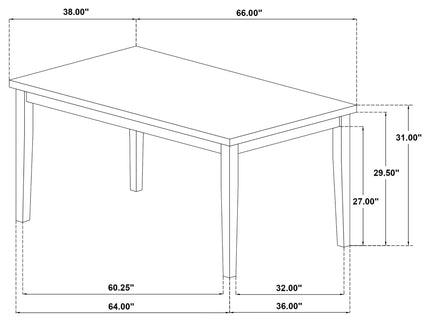 Aldren - 7 Piece Dining Set With Rectangular Table