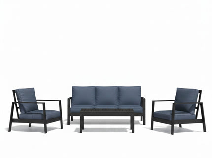Modern 5 Seat Outdoor Patio Furniture Set With Coffee Table