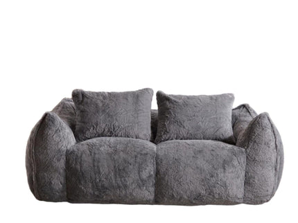 Giant Bean Bag Couch, Ultra Soft Fluffy Loveseat For Living Room