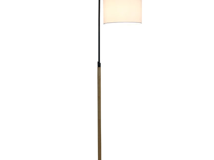 Lior - Arc Floor Lamp With Cylinder Shade - Black