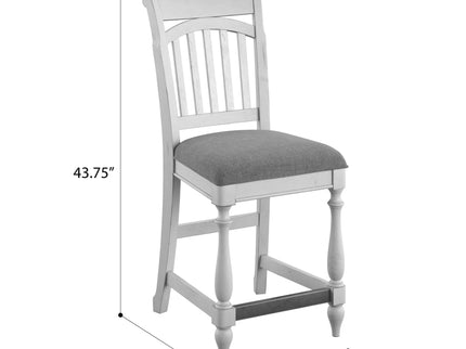 Slat Back Barstools (Set of 2) - Gray