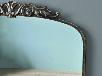Handmade Arched Mirror, Ornate Baroque For Entryway - Antique Bronze