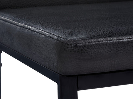 Dining Chair Side Upholstered, For Dining Room (Set of 2) - Black