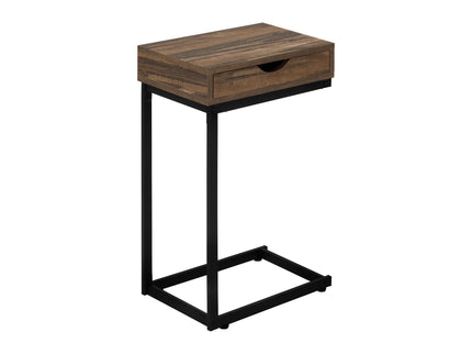 Accent Table, C - Shaped Contemporary Elegant Desig