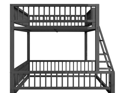 Bunk Bed With Ladder And Safety Guardrails