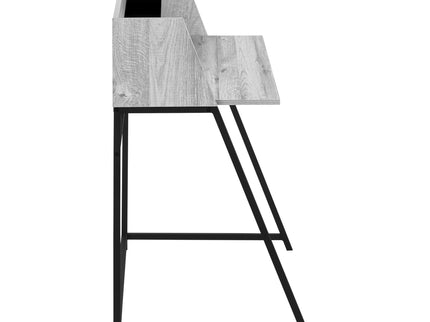Computer Desk For Home Office, Laptop, Storage Shelves, Marble Look Contemporary & Modern