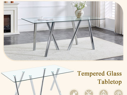 Dining Table With Transparent Surface