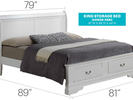 Upholstered Panel Sleigh Bed Design