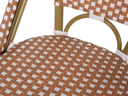 Outdoor Pe Rattan French Barstool Set