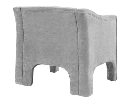 Barrel Accent Chair With Enclosed Arms