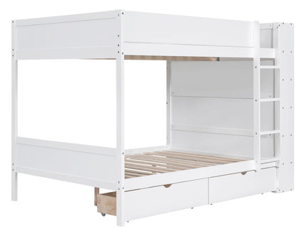 Bunk Bed With 2 Drawers And Multi Layer Cabinet
