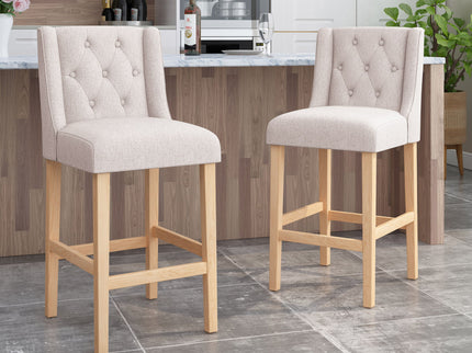 Ethereon - Tufted Counter Stool (Set of 2)