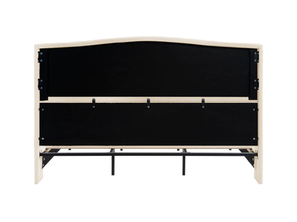 Platform Bed Frame With Tall Headboard And High Footboard