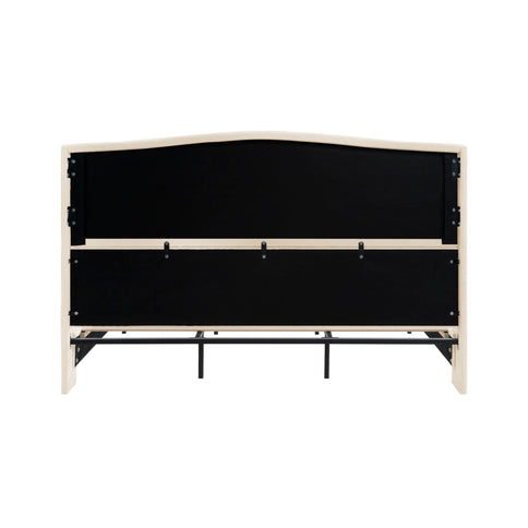 Platform Bed Frame With Tall Headboard And High Footboard