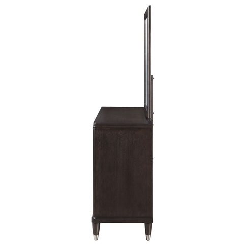 Navarro - 6 Drawer Dresser With Mirror - Brown