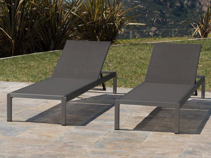 Outdoor Patio Chaise Lounge With 5 Reclining Positions