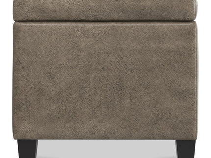 Avalon - Storage Ottoman Bench - Brown