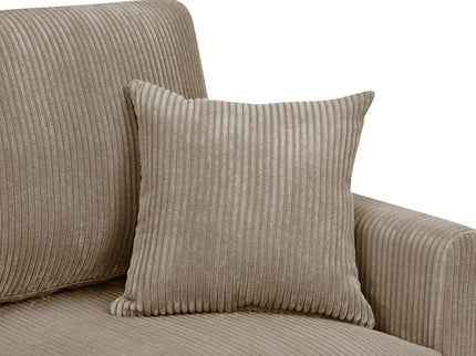 Upholstered Loveseat With Arms And Pillows