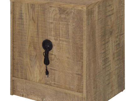 Geary - 2 Drawer Nightstand With LED Lights And USB Charging Ports