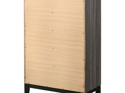 Gregory - 5 Drawer Chest - Smoke Gray
