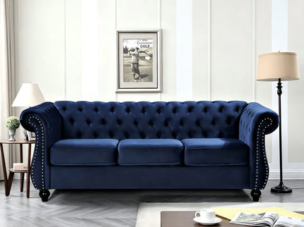 Chesterfield 3 Seater Sofa With Rolled Arms