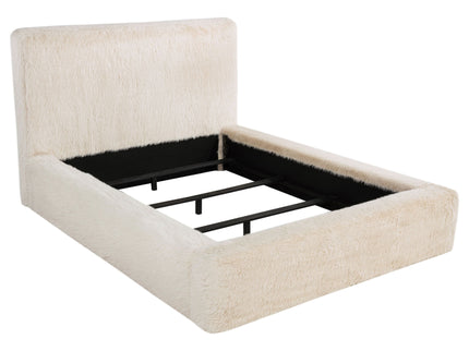 Tall Headboard Panel Bed With Padded Headboard