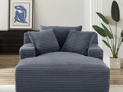 Cloudline - Oversized Chaise Lounge, Modern Comfy Couch With Full Foam Cushioning, Cozy Sleeper Sofabed