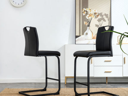 PU Chair Barstool Dining Counter Height Chair (Set of 2)