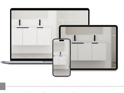 Contemporary Wall Mounted Bathroom Vanity With Resin Double Sink