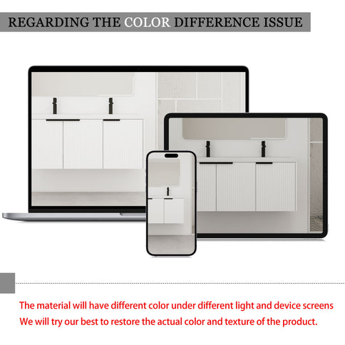 Contemporary Wall Mounted Bathroom Vanity With Resin Double Sink