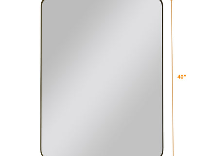 Wall Mirror Rectangular Mirror Metal Framed Mirror Vanity Mirror Dressing Mirror, For Bathroom, Living Room, Bedroom