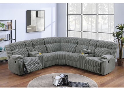 Power Motion Sectional LAF / RAF Loveseat With Console Cup Holders