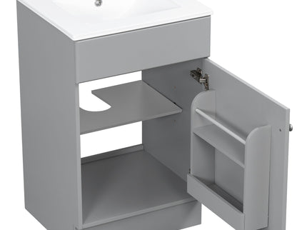 Bathroom Vanity With Sink, Cabinet With Adjustable Shelf